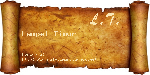 Lampel Timur névjegykártya